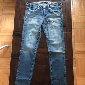AG cigarette leg blue jeans size 27
